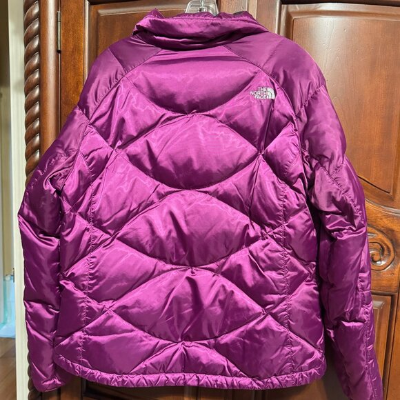 THE NORTH FACE Alis 550 Magenta Satin Quilted Down Puffer Jacket - Picture 4 of 14